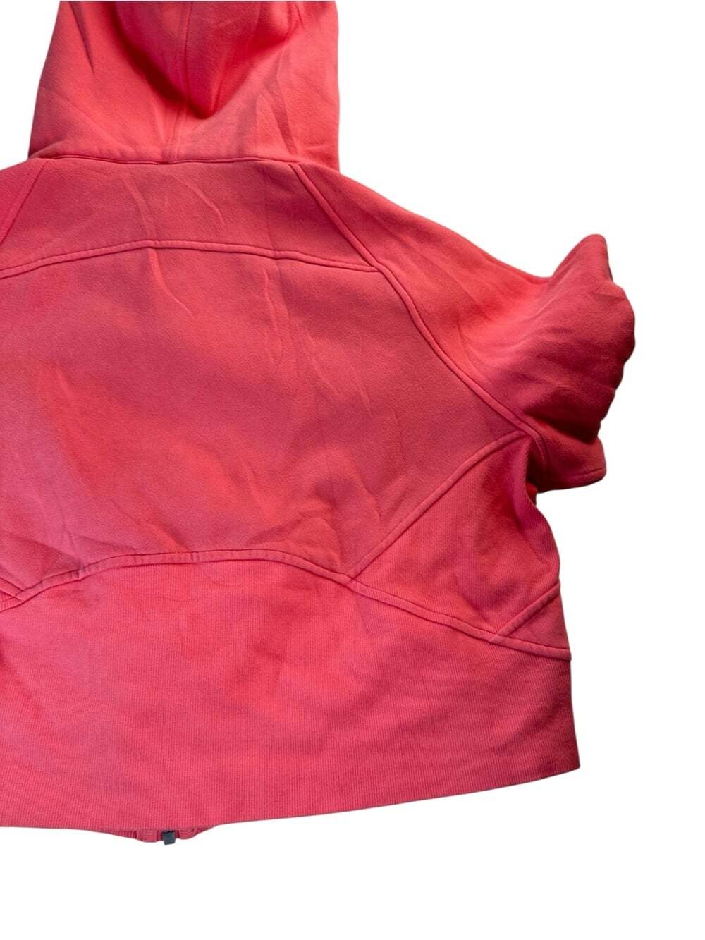 Lululemon Scuba Oversized Full Zip Hoodie M/L Pink Blossom Cropped Fleece - Picture 10 of 16
